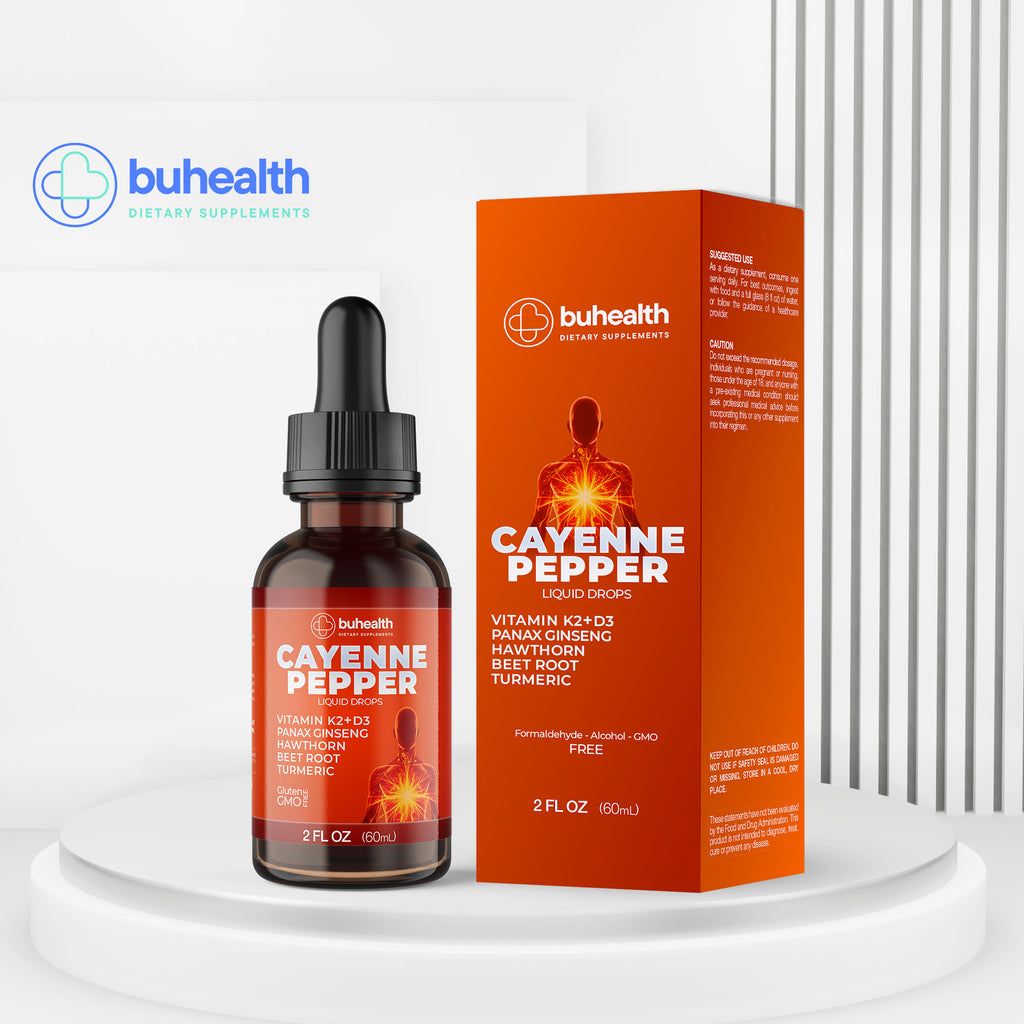 BUHEALTH  Cayenne Pepper Liquid Drops 2 fl oz (60mL)