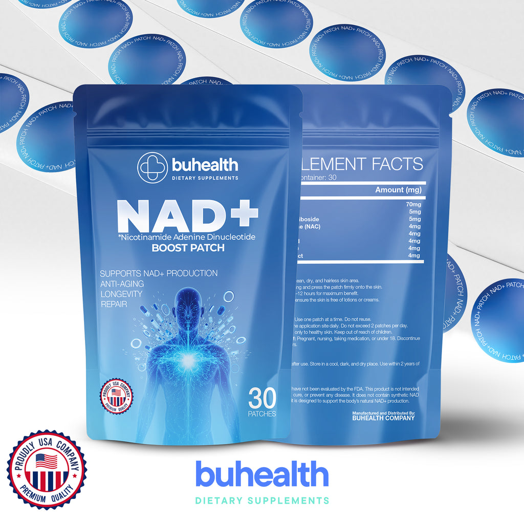 BUHEALTH NAD+ Boost Patch – High Potency Longevity Formula