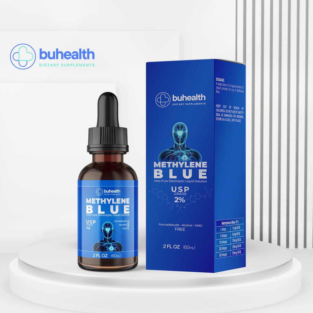 🧴 BUHEALTH Methylene Blue USP Grade 2% – 60ml (2 Fl. Oz)