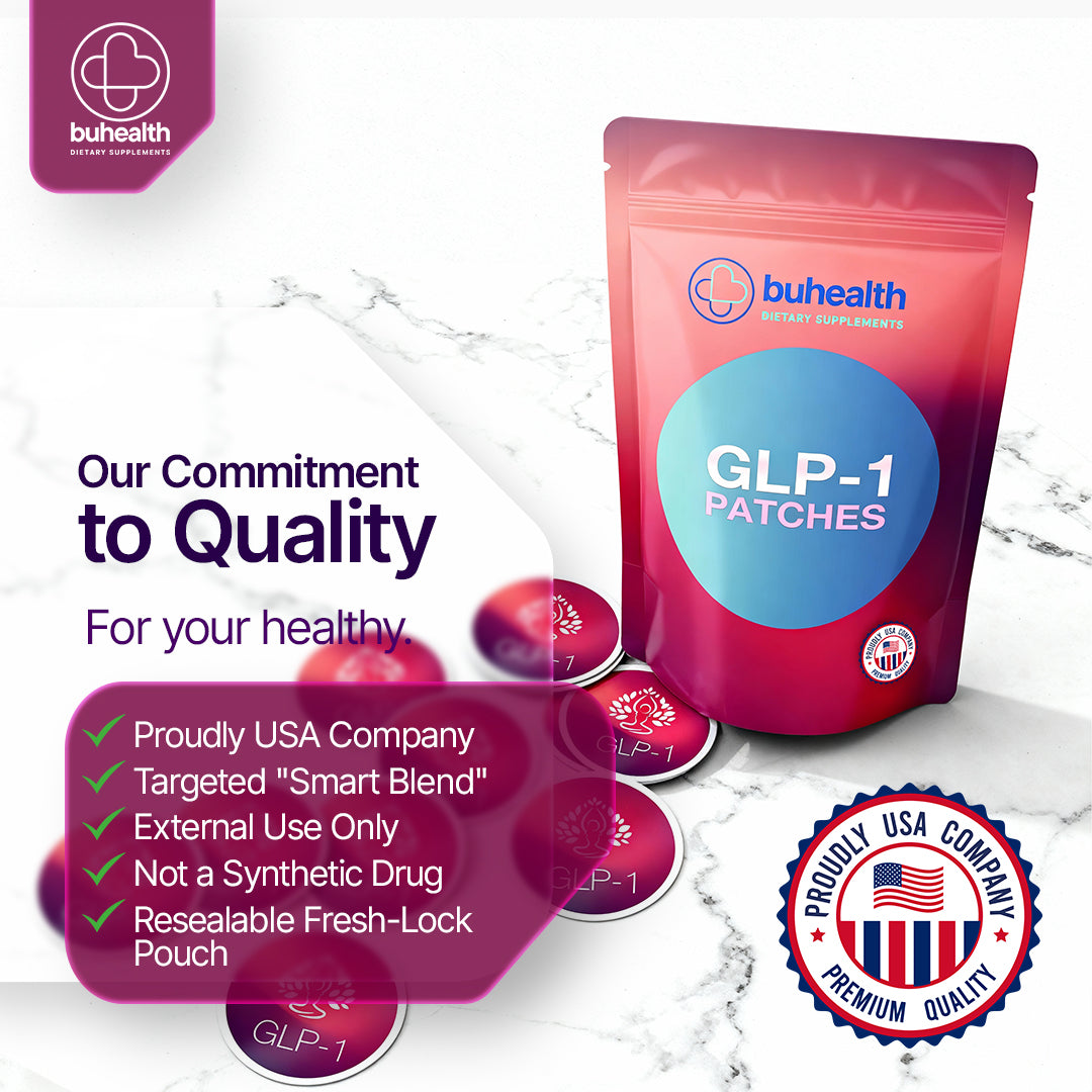 BUHEALTH GLP1 Patches for Weight Loss, 30 Patches