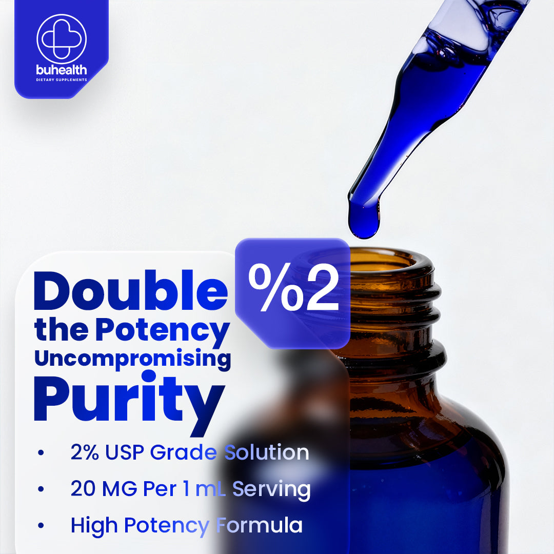 🧴 BUHEALTH Methylene Blue USP Grade 2% – 60ml (2 Fl. Oz)