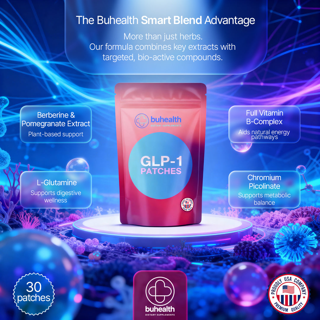 BUHEALTH GLP1 Patches for Weight Loss, 30 Patches