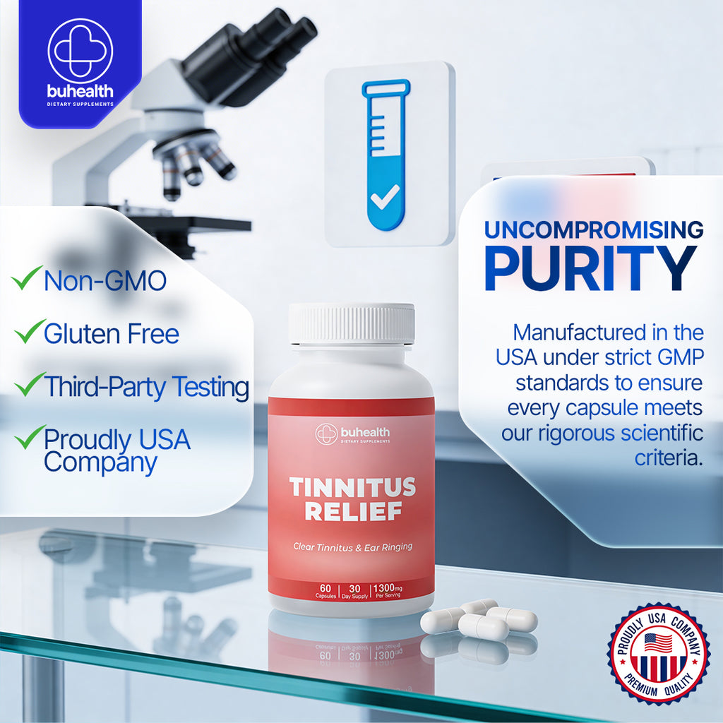Tinnitus Relief Capsules – 60 Count & 1300 mg