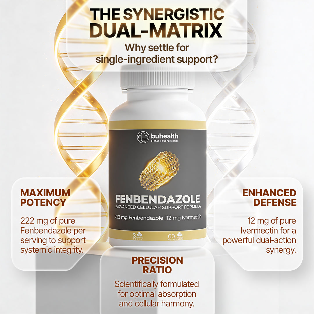 Fenbendazole (222mg) & Ivermectin (12mg) – 60 Capsules