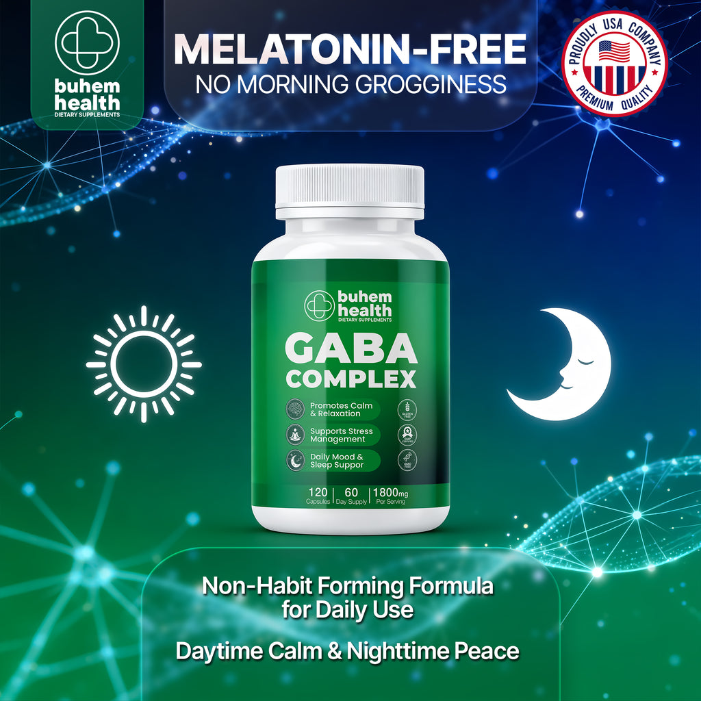 Buhem Health GABA Complex 1800mg - 120 Capsules