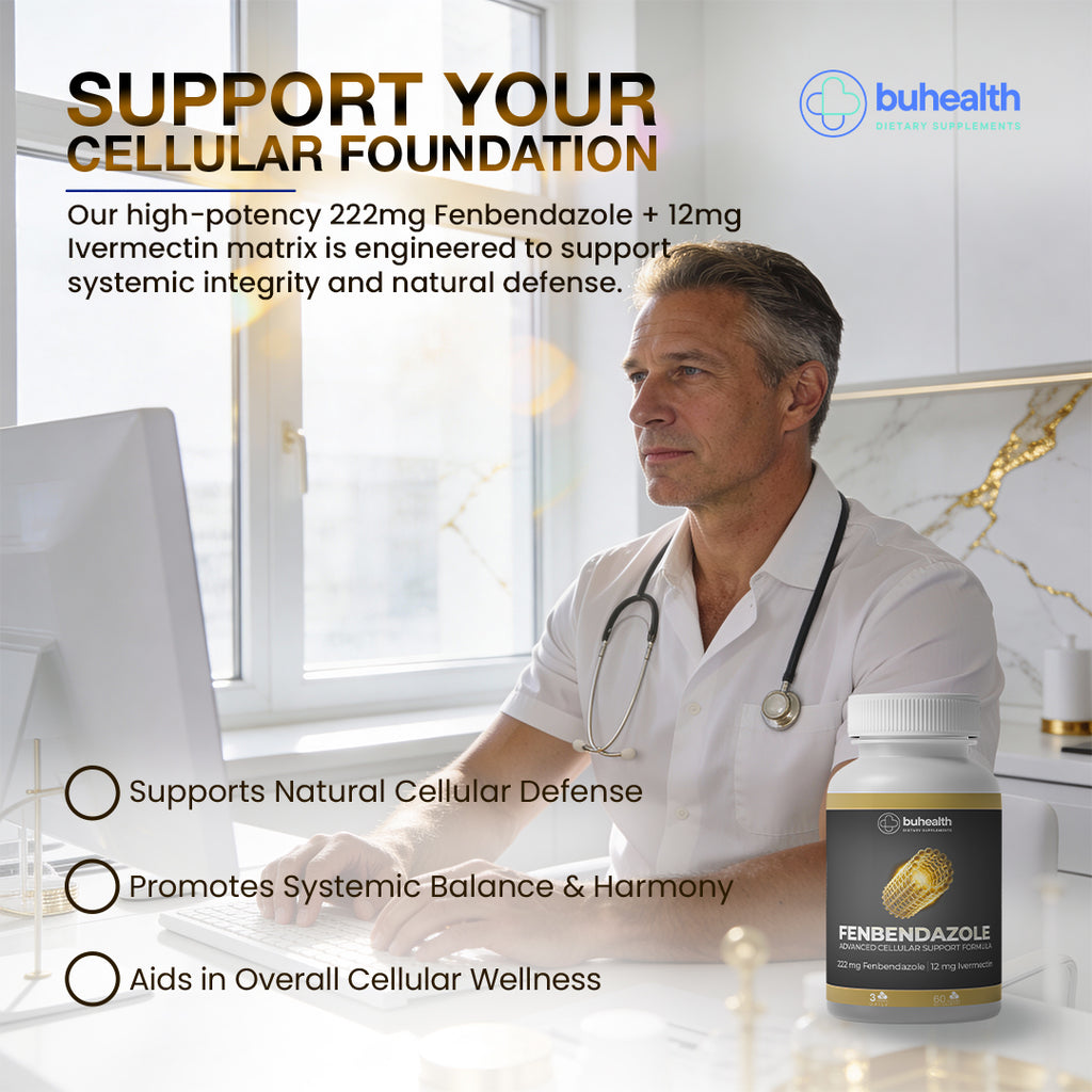 Fenbendazole (222mg) & Ivermectin (12mg) – 60 Capsules