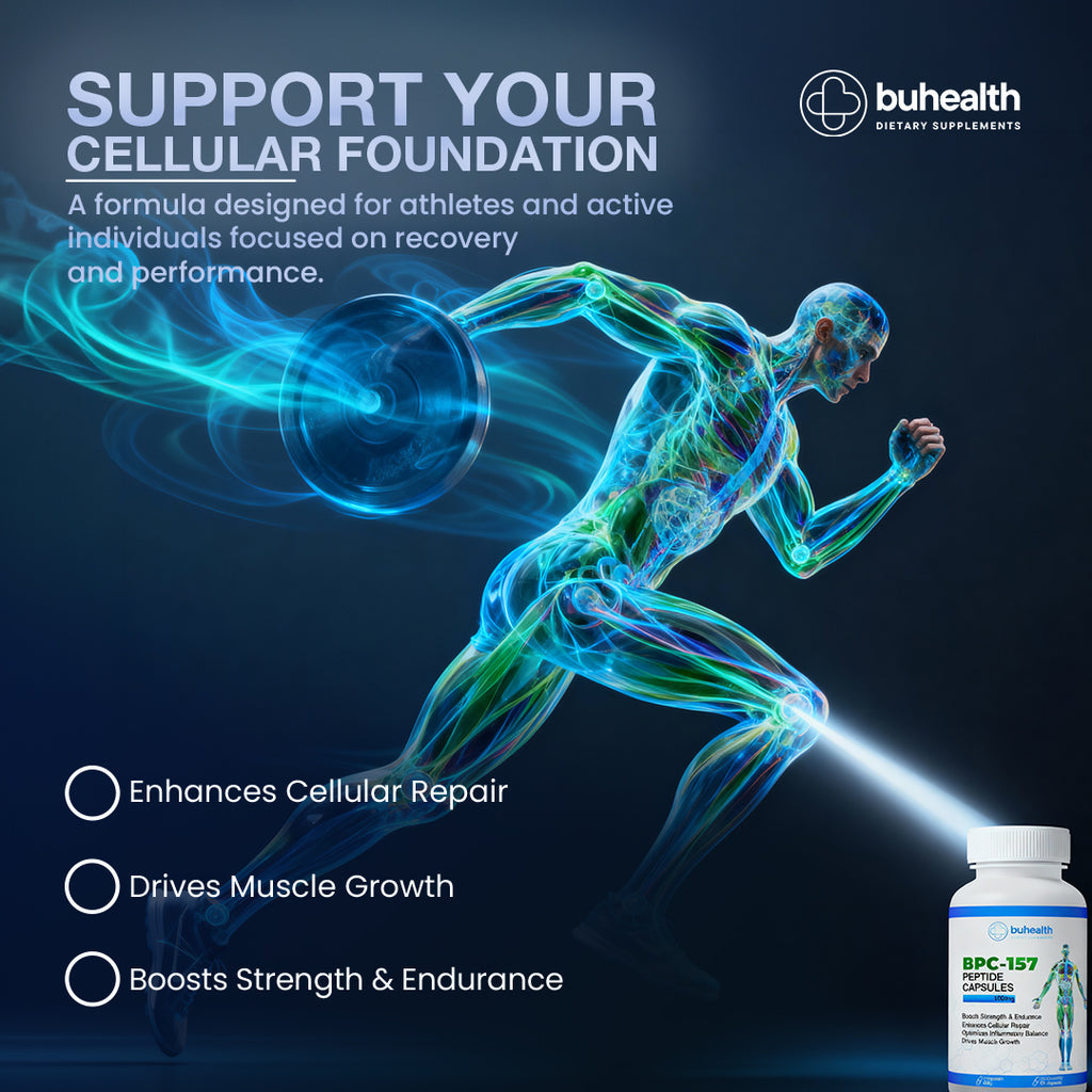 BUHEALTH BPC 157Capsules 1000 mg, Amino Acid Blend Supplement, 60 Capsules