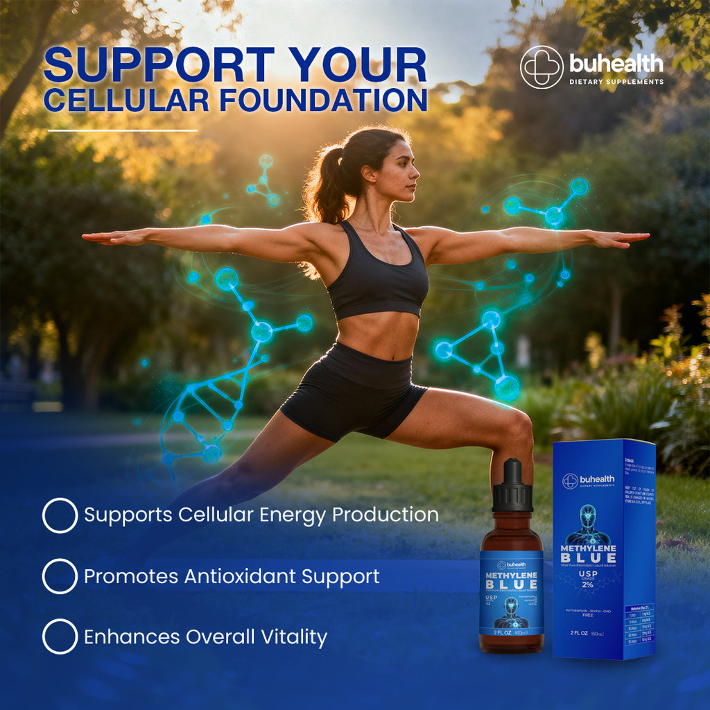 🧴 BUHEALTH Methylene Blue USP Grade 2% – 60ml (2 Fl. Oz)