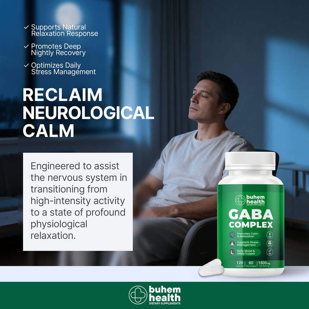 Buhem Health GABA Complex 1800mg - 120 Capsules
