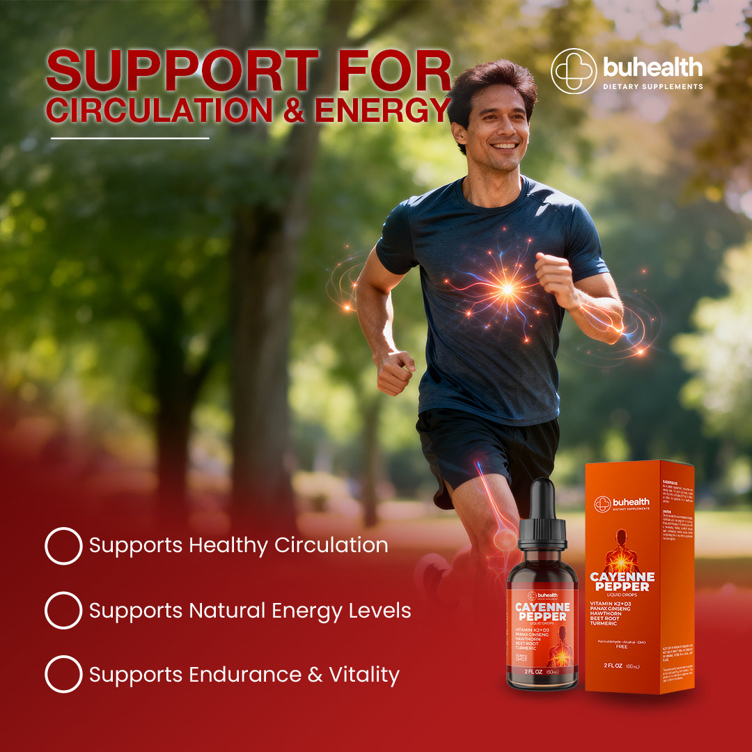 BUHEALTH  Cayenne Pepper Liquid Drops 2 fl oz (60mL)
