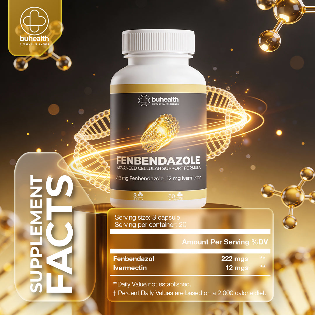 Fenbendazole (222mg) & Ivermectin (12mg) – 60 Capsules