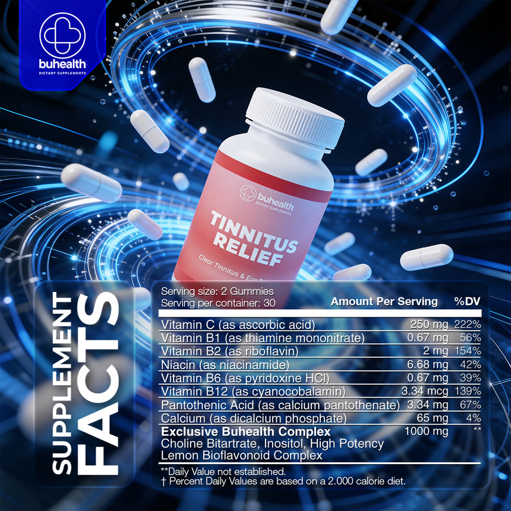 Tinnitus Relief Capsules – 60 Count & 1300 mg