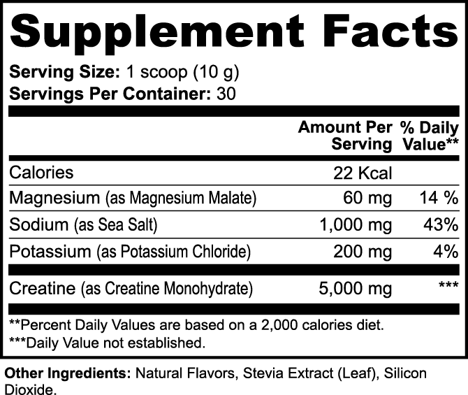 Buhem Health Creatine Hydration Powder