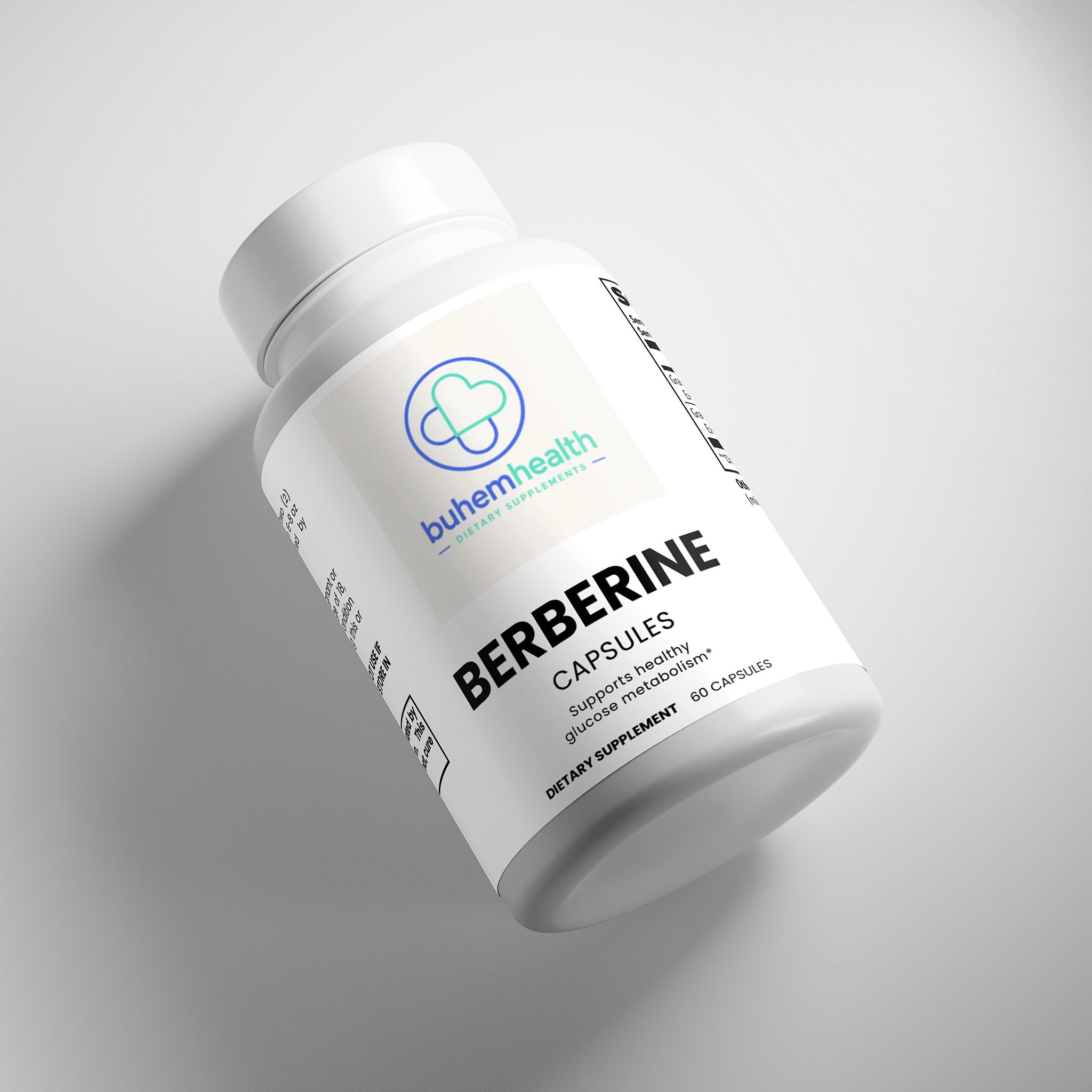 Buhem Health Berberine Capsules – Berberine Hydrochloride Supplement for Daily Wellness & Metabolic Support