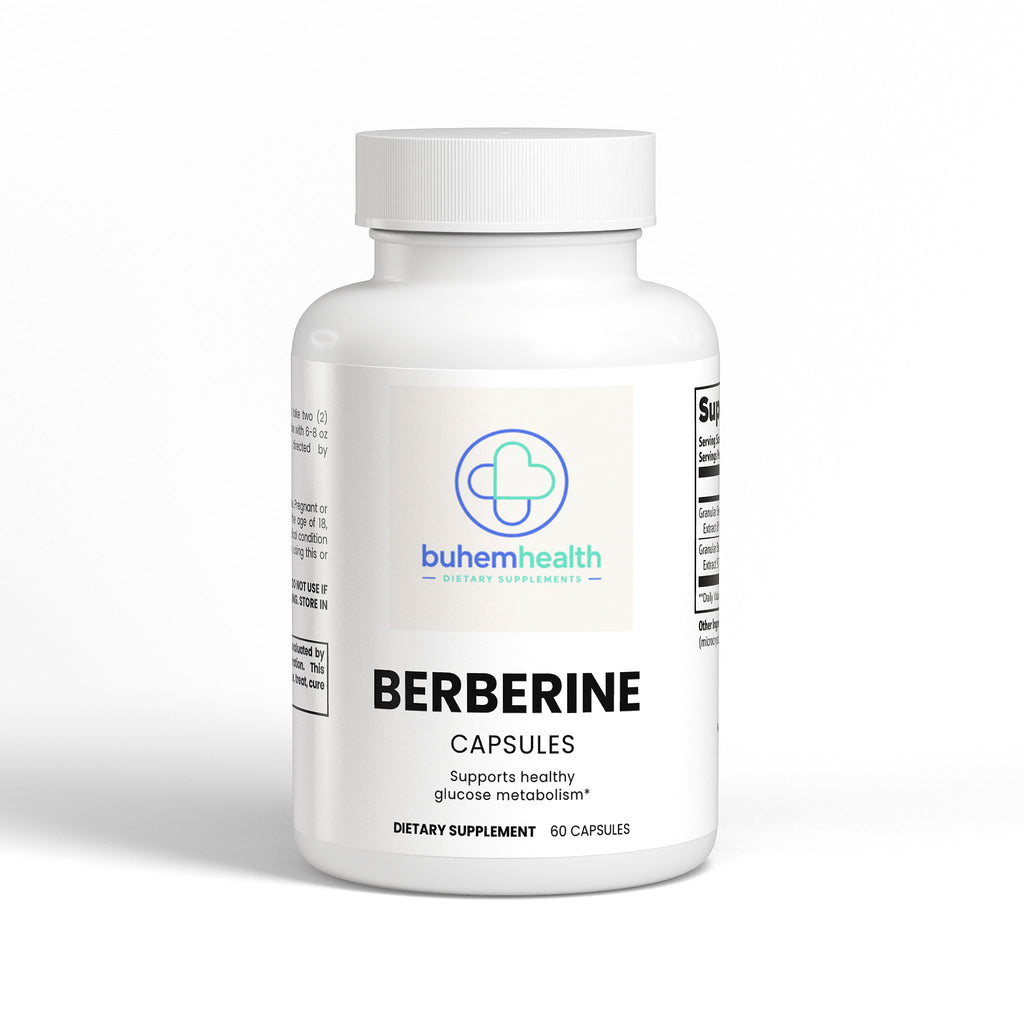 Buhem Health Berberine Capsules – Berberine Hydrochloride Supplement for Daily Wellness & Metabolic Support