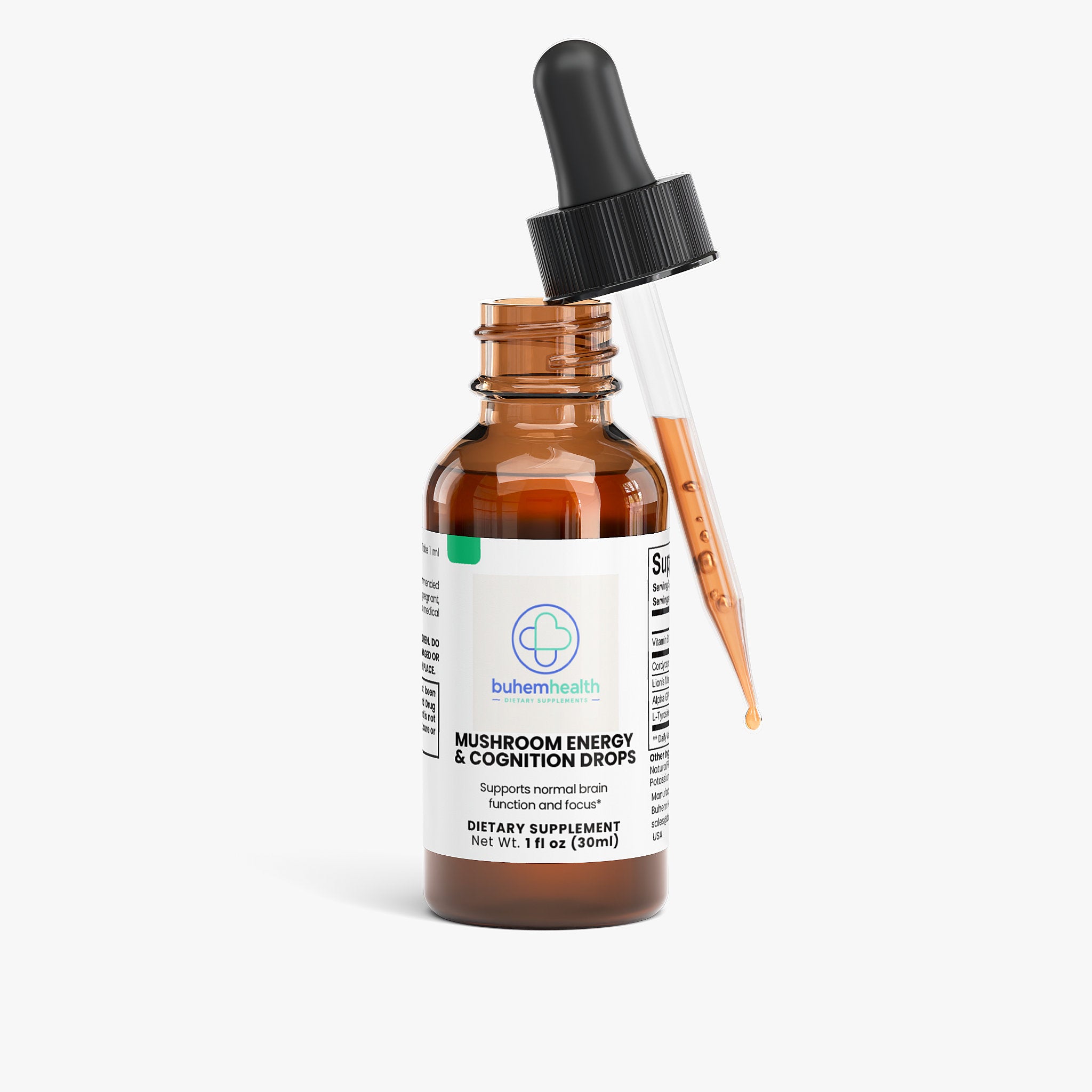Buhem Health Mushroom Energy & Cognition Drops