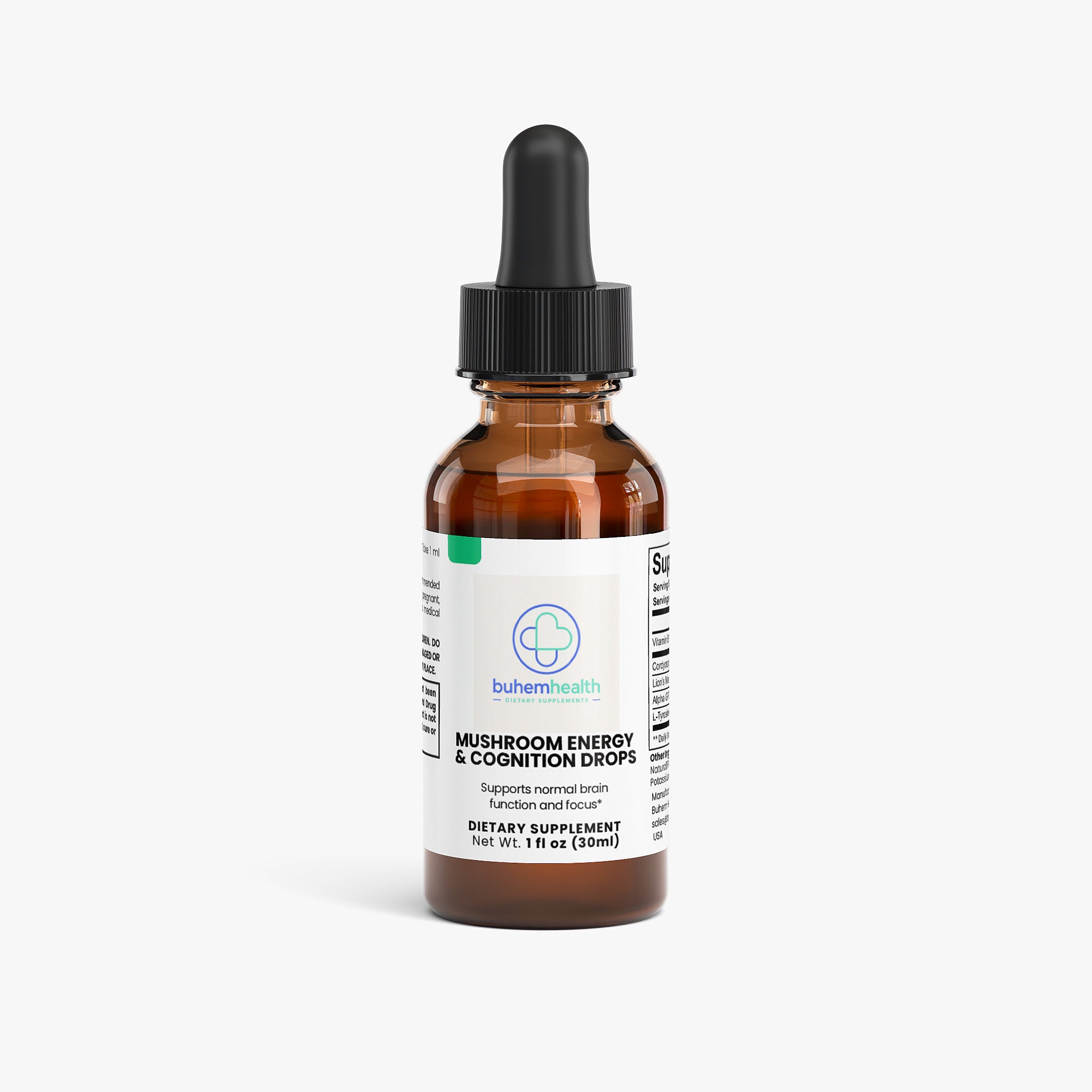 Buhem Health Mushroom Energy & Cognition Drops