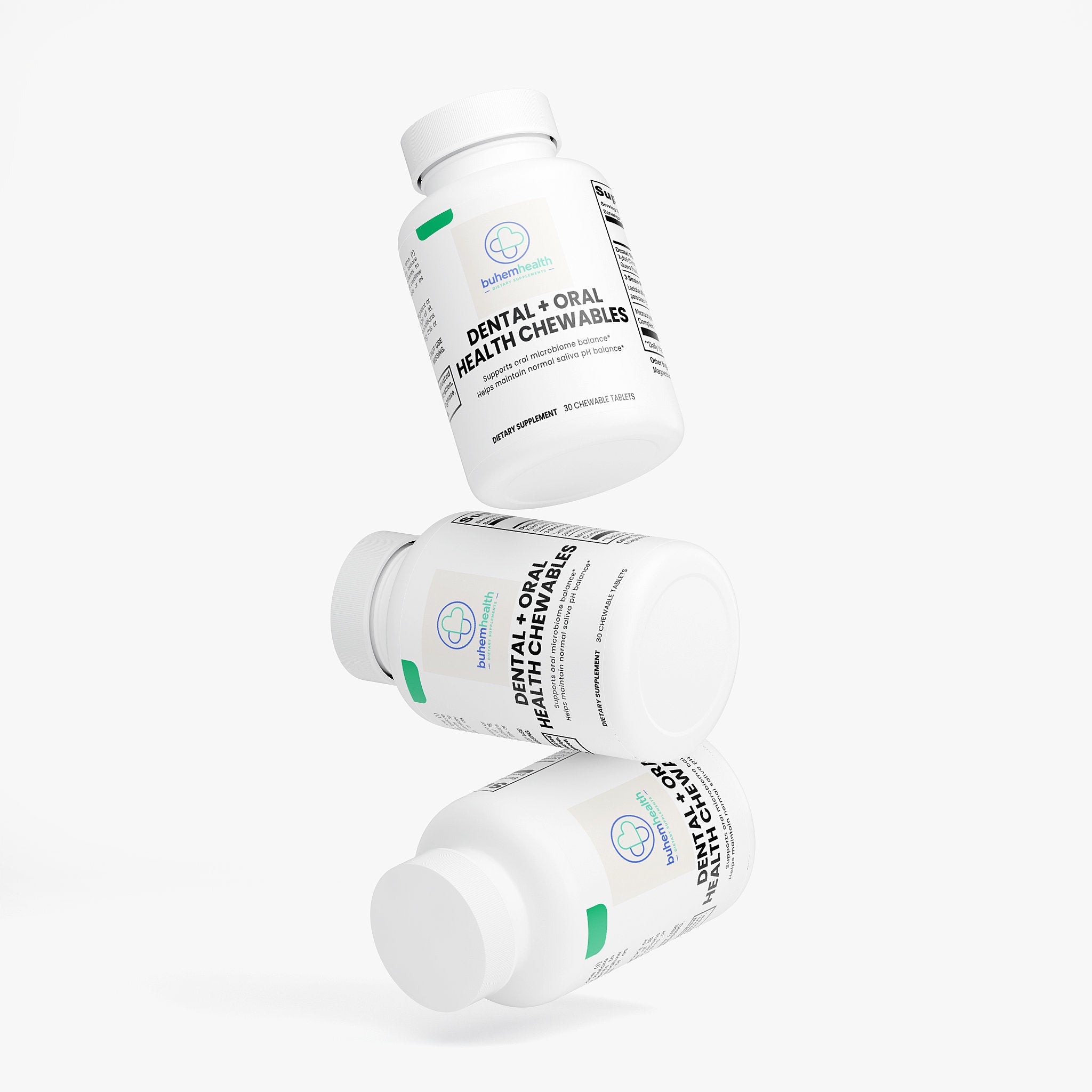 Buhem Health Dental + Oral Health Chewables – Chewable Oral Wellness Supplement with Xylitol