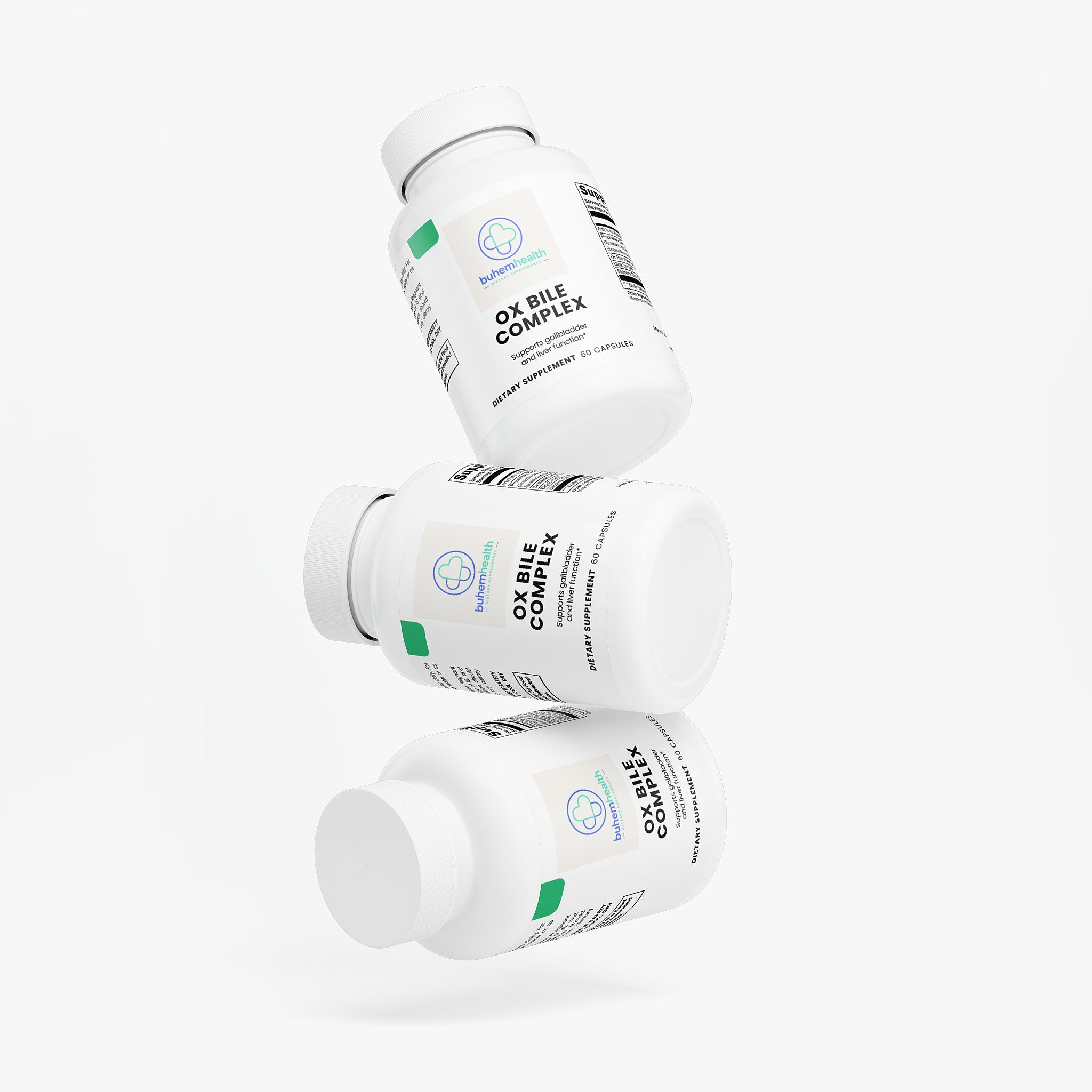 Buhem Health Ox Bile Complex – Digestive Support Supplement with 40% Cholic Acid for Fat Digestion & Nutrient Absorption