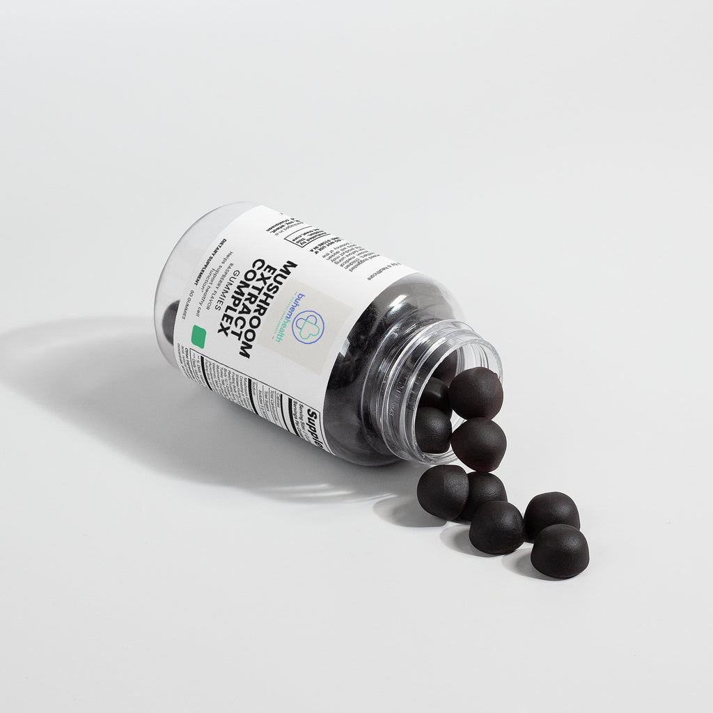 Buhem Health Mushroom Extract Complex: Maitake, Shiitake, Lion's Mane, Reishi, Cordyceps, Chaga, Turkey Tail, White Button Mushroom, Black Fungus, and Royal Sun Mushrooms