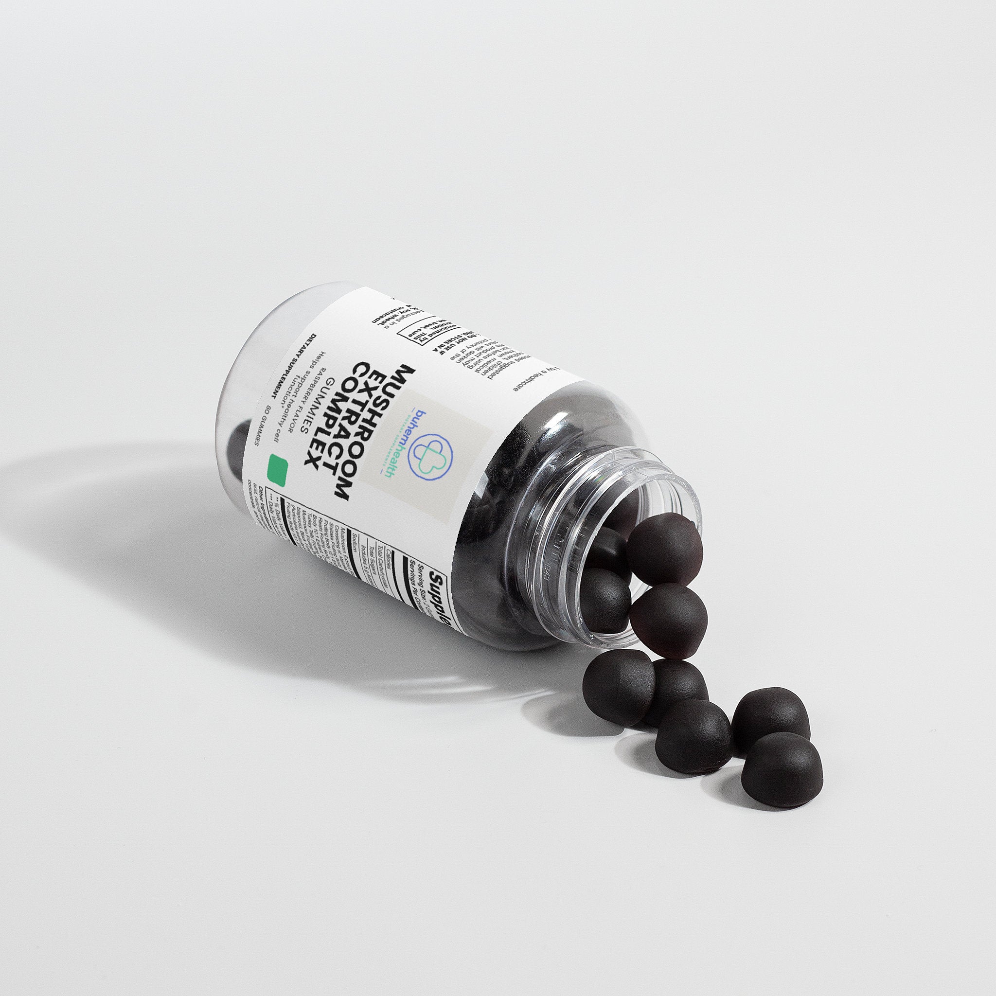 Buhem Health Mushroom Extract Complex: Maitake, Shiitake, Lion's Mane, Reishi, Cordyceps, Chaga, Turkey Tail, White Button Mushroom, Black Fungus, and Royal Sun Mushrooms