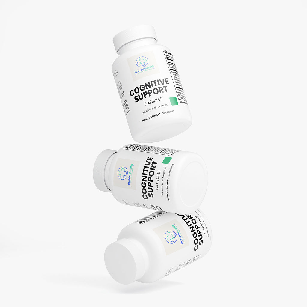 Buhem Health Cognitive Support Niacin, Vitamin B6, GABA, L-Tyrosine, and Bacopa monnieri & Huperzine A