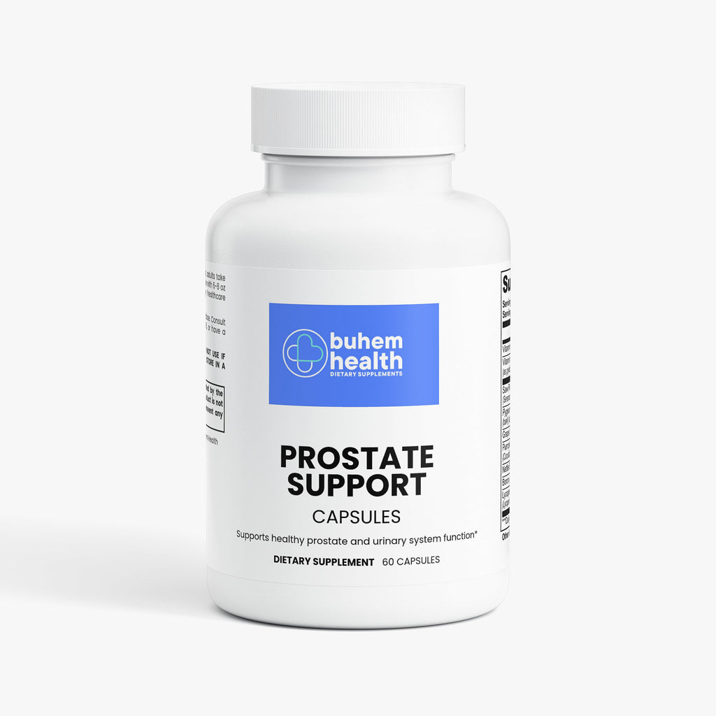 Buhem Health Prostate Support Complex – Saw Palmetto, Pygeum, Pumpkin Seed, Nettle & Lycopene – Men's Wellness Formula – 60 Capsules