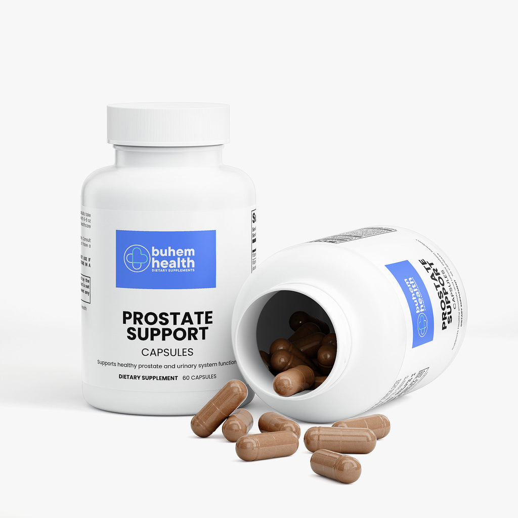 Buhem Health Prostate Support Complex – Saw Palmetto, Pygeum, Pumpkin Seed, Nettle & Lycopene – Men's Wellness Formula – 60 Capsules