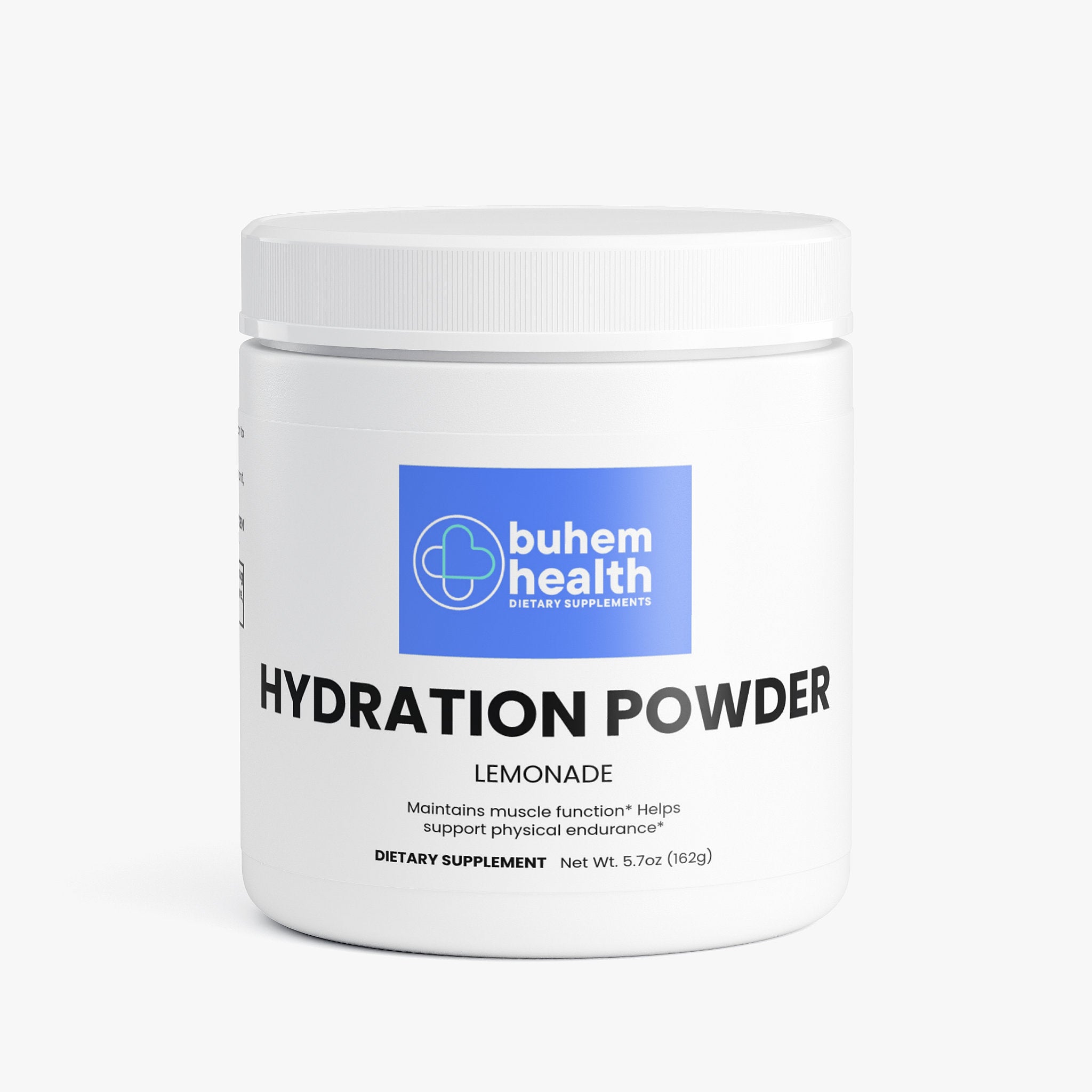 Buhem Health Hydration Powder | Lemonade Electrolyte Formula | B-Complex Vitamins, Magnesium, Potassium & Calcium | Daily Hydration Support | 5.71 oz