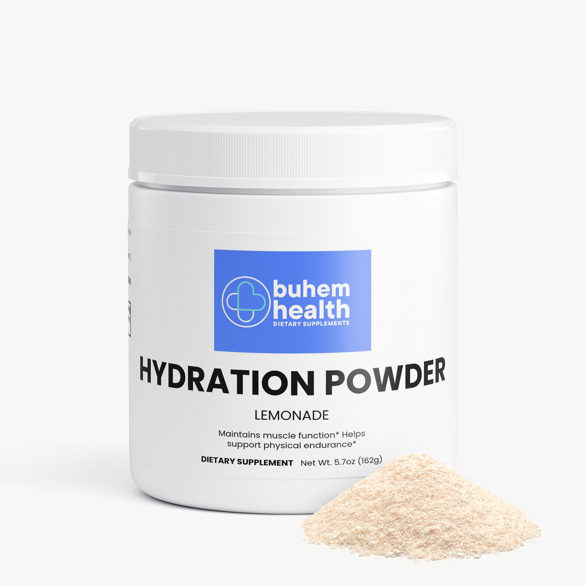 Buhem Health Hydration Powder | Lemonade Electrolyte Formula | B-Complex Vitamins, Magnesium, Potassium & Calcium | Daily Hydration Support | 5.71 oz