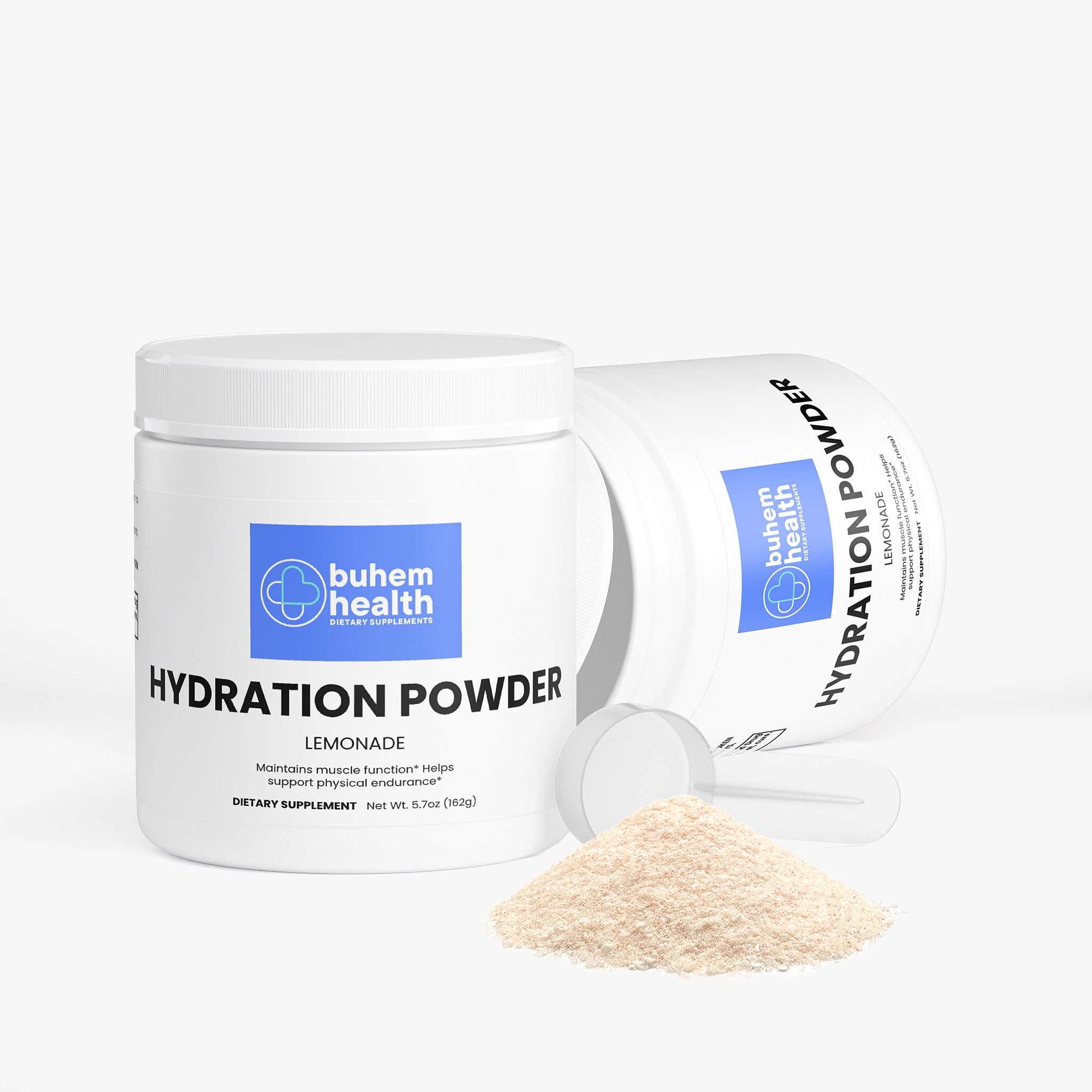 Buhem Health Hydration Powder | Lemonade Electrolyte Formula | B-Complex Vitamins, Magnesium, Potassium & Calcium | Daily Hydration Support | 5.71 oz