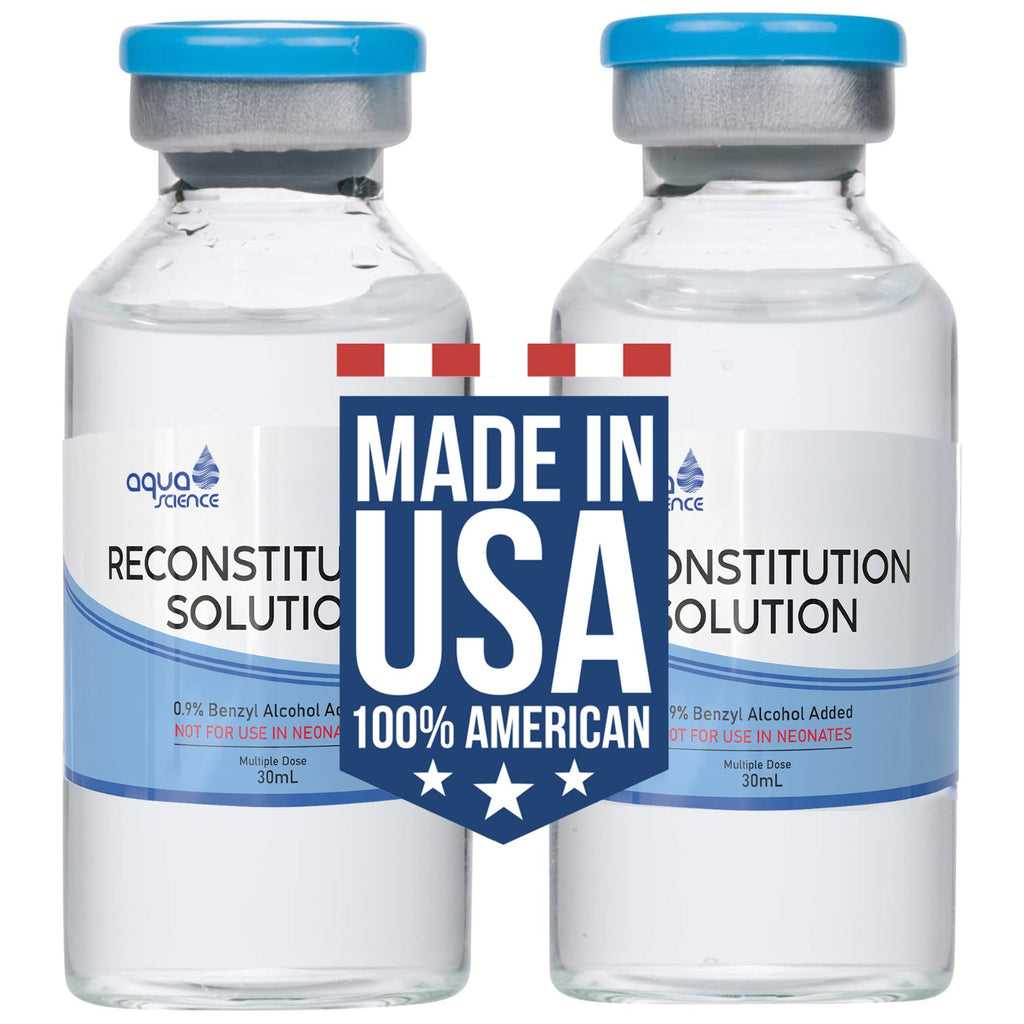 Buhealth Bacteriostatic Water Reconstitution Solution – 2 Pack 30 mL Premium Glass Vials