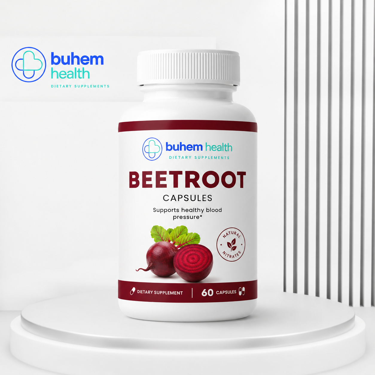 Buhem Health Beetroot Capsules, Dietary Supplement