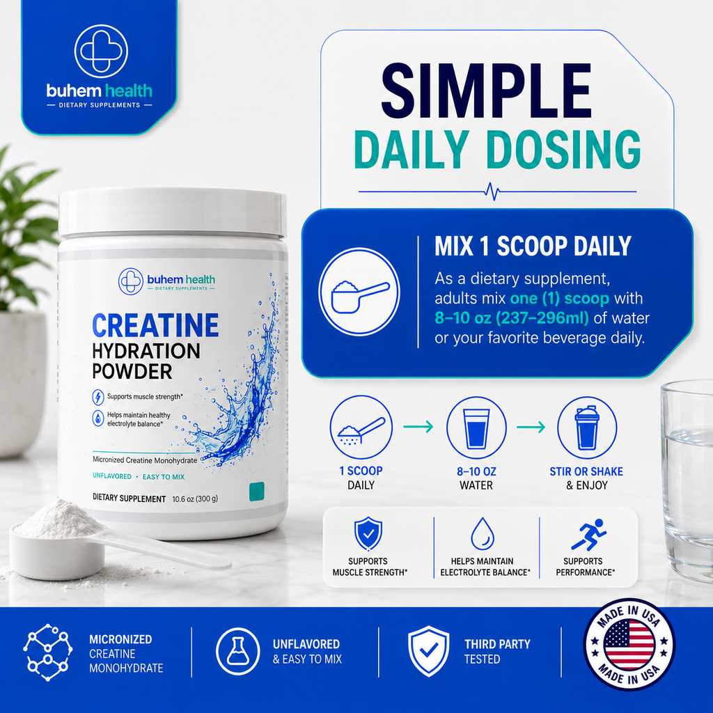 Buhem Health Creatine Hydration Powder