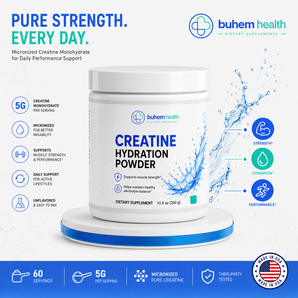 Buhem Health Creatine Hydration Powder