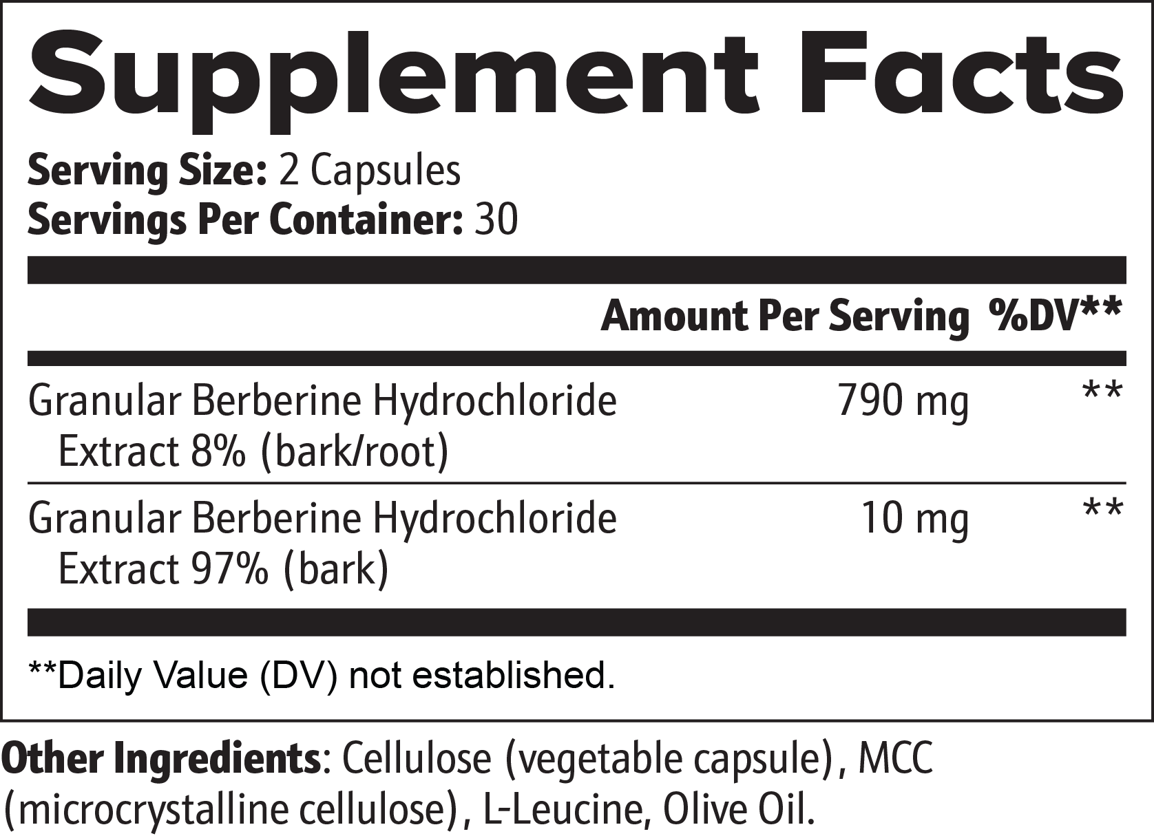 Buhem Health Berberine Capsules – Berberine Hydrochloride Supplement for Daily Wellness & Metabolic Support
